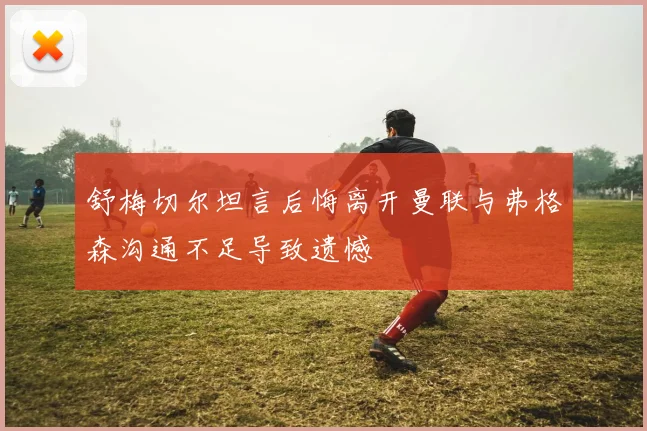 舒梅切尔坦言后悔离开曼联与弗格森沟通不足导致遗憾